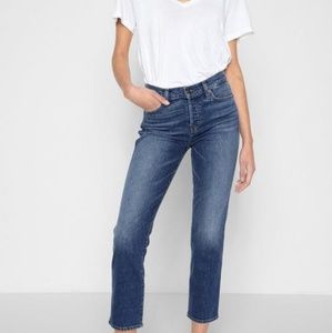 7 For All Mankind Edie High Waist Straight Crop